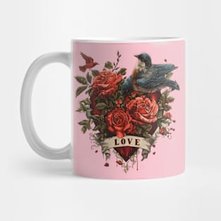 Love Takes Flight: Soar Through Blooms This Valentine's Day Mug